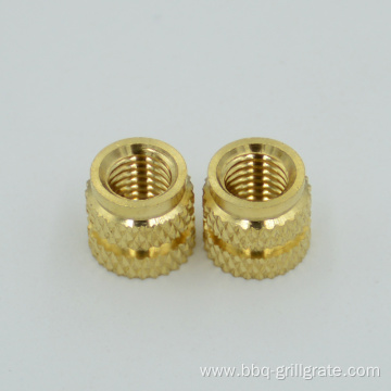 Molded copper nut knurled brass insert nut